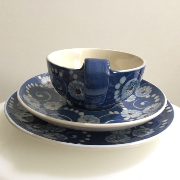 RARE ANTIQUE HAK Denmark 🇩🇰 pottery ‘Marguerit’ or ‘Margueritte’ pattern trio - Picture 4 of 14